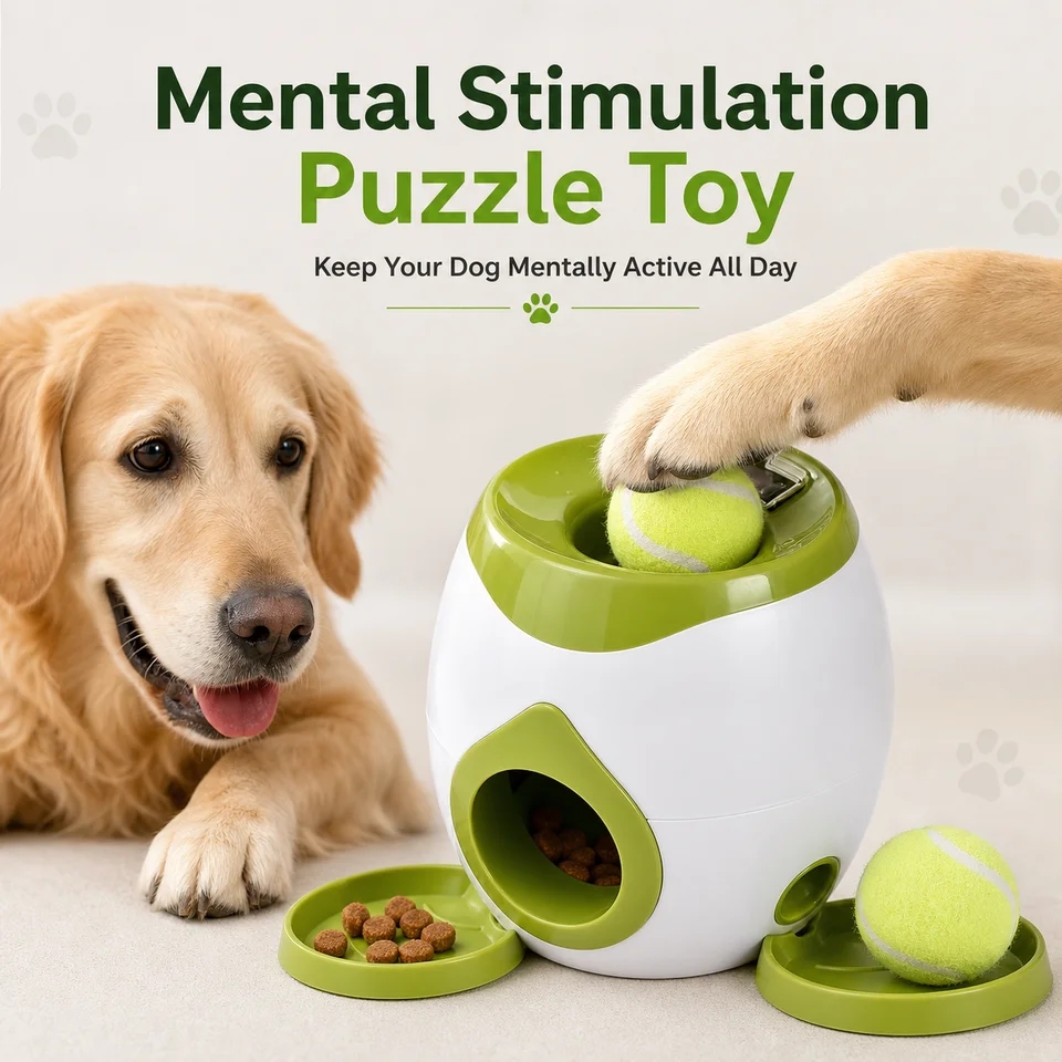 Interactive Squeaky Plush Dog Toy - Automatic Dog Ball Launcher, Interactive Fetch