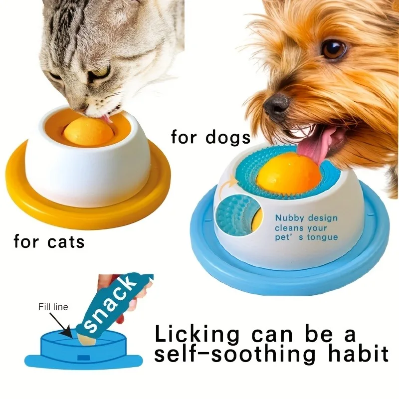 Dog Puzzle Feeder Toy - Interactive Pet Lick Mat Yogurt Licking