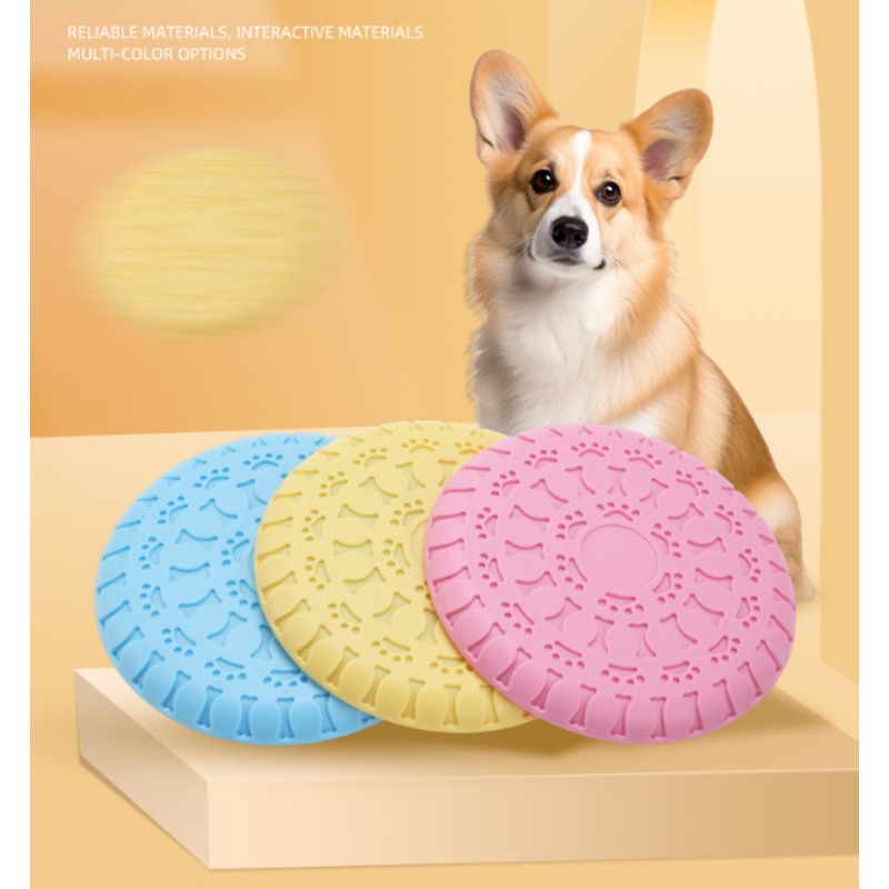 Flying Disc Dog Training Toy - Durable Flying Disc for Medium/Large Dogs: