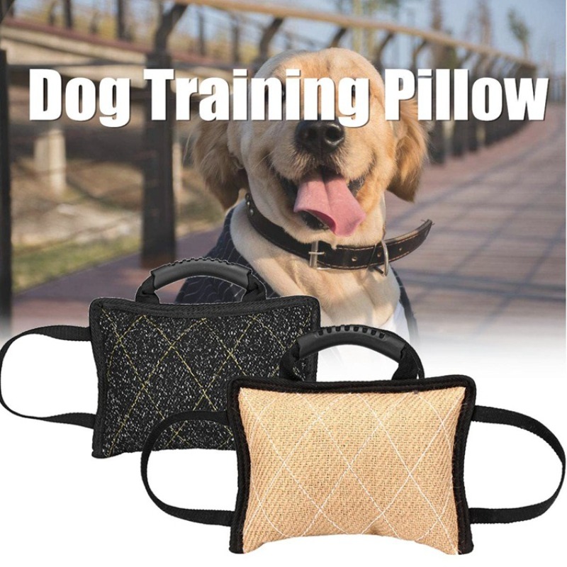 Durable Dog Training Bite Tug  - Interactive Squeaky Plush Dog Toy recension och pris
