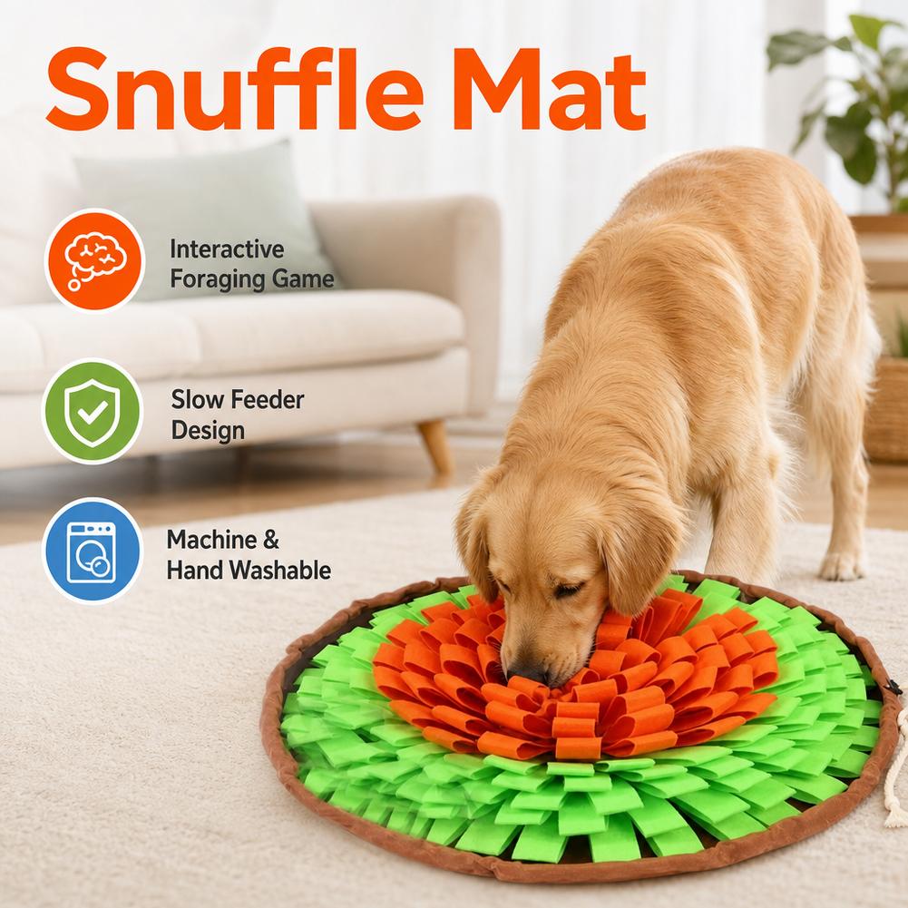 Dog Snuffle Mat Interactive Fe - Dog Puzzle Feeder Toy recension och pris