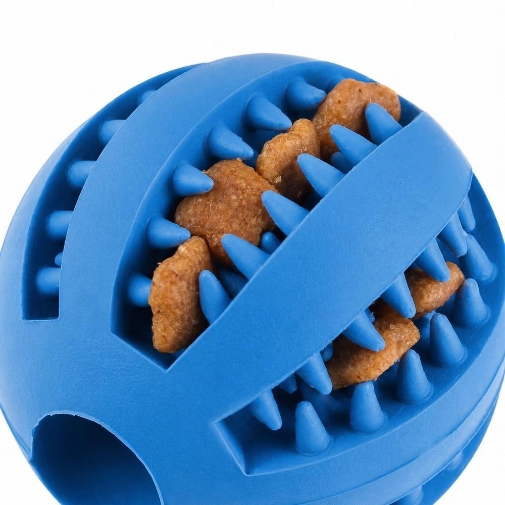 Rubber Dog Chew Ball Multiple  - Rubber Treat Dispensing Dog Toy recension och pris
