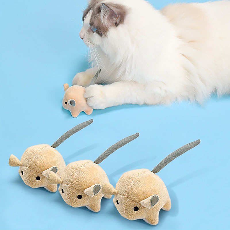 Plush Catnip Mice Toys For Cat - Catnip Interactive Plush Mouse recension och pris