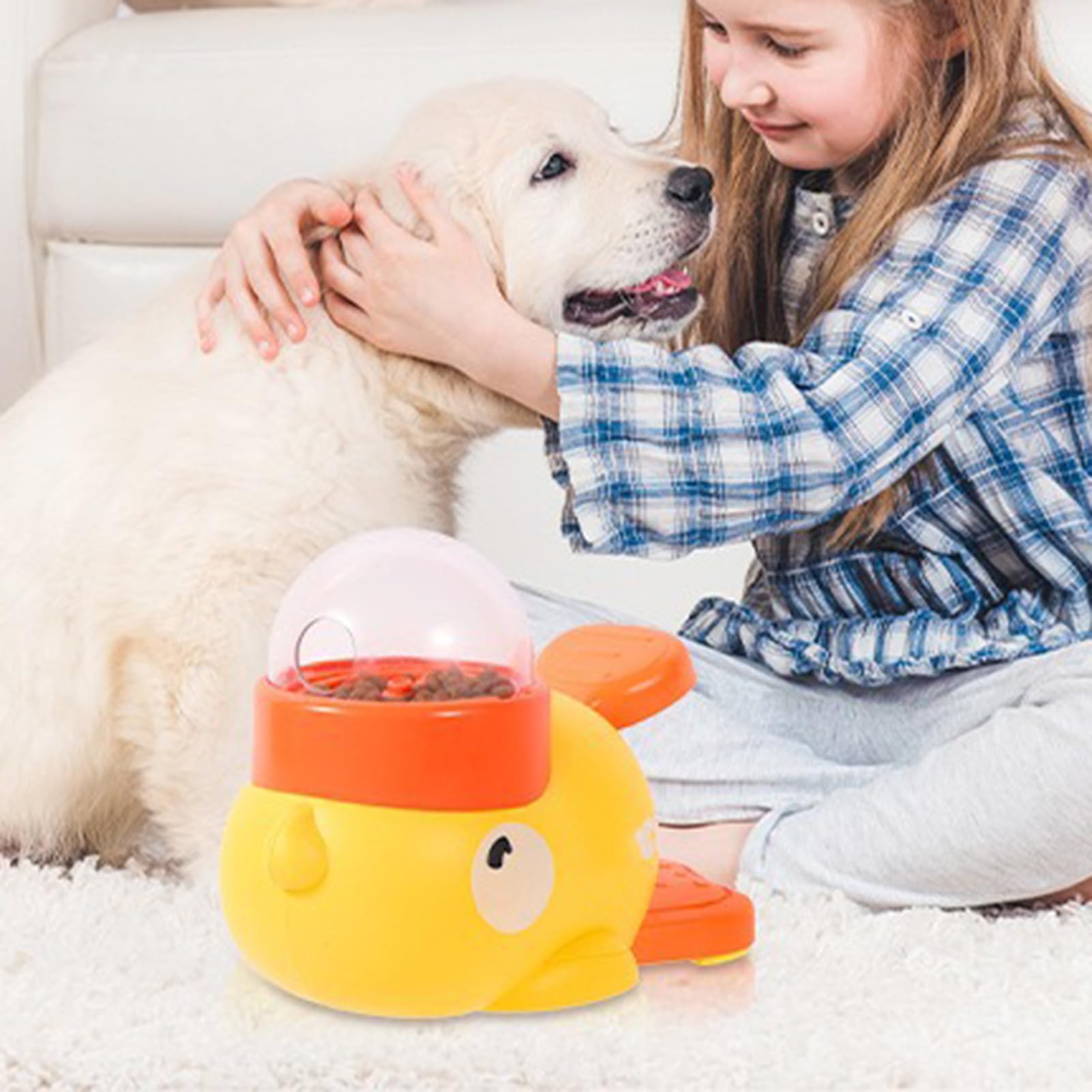 Pet slow food bowl, duck dog s - Dog Puzzle Feeder Toy recension och pris