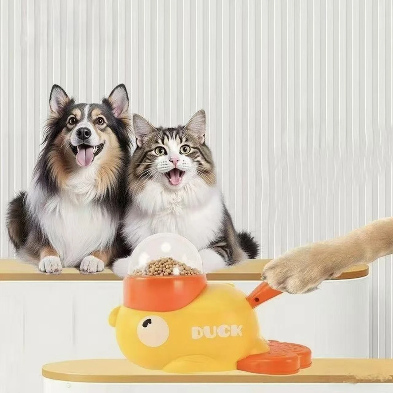 Yellow Duck-Shaped Interactive - Dog Puzzle Feeder Toy recension och pris
