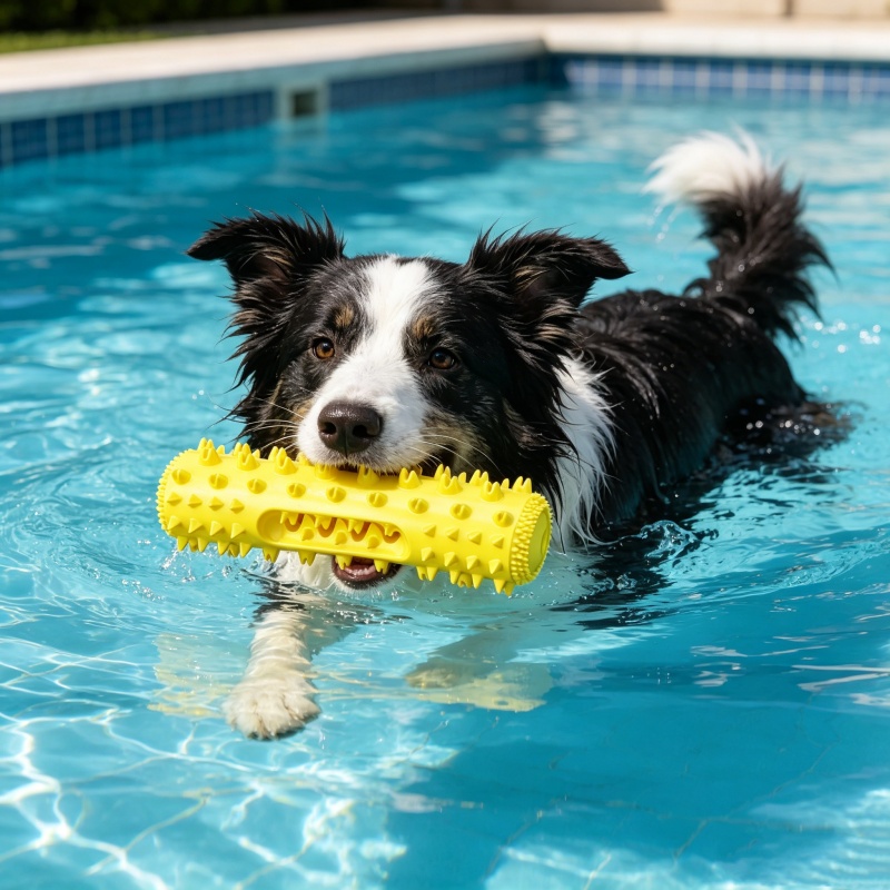 Durable Squeaky TPR Dog Chew T - Rubber Treat Dispensing Dog Toy recension och pris