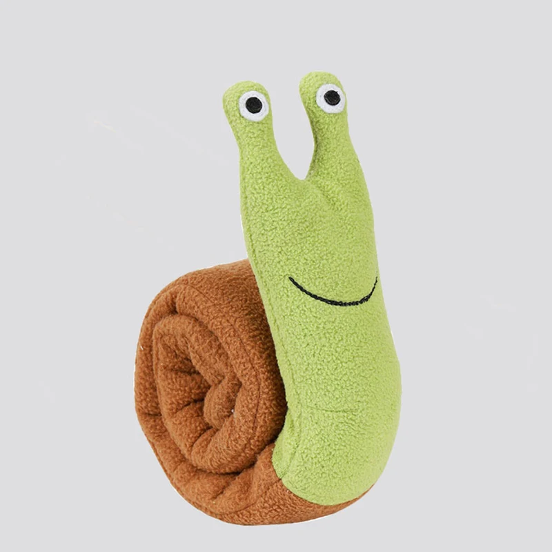 Squeaky Snail Plush Dog Toy In - Dog Puzzle Feeder Toy recension och pris