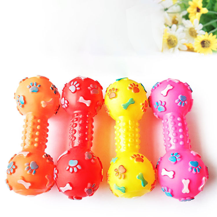 New Pet Dog Squeaky Toy - Dumb - Indestructible Dog Chew Toy recension och pris