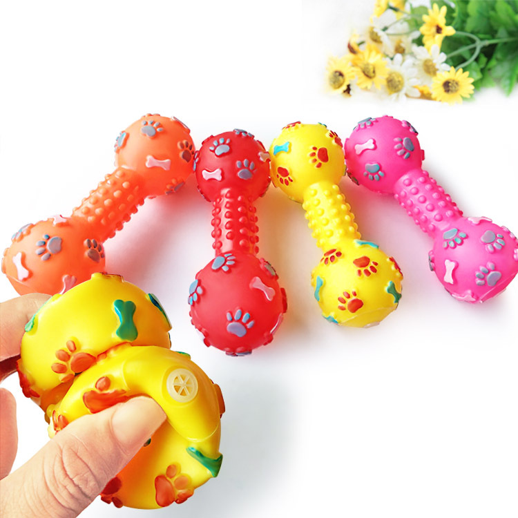 New Pet Dog Squeaky Toy - Dumb - Indestructible Dog Chew Toy recension och pris
